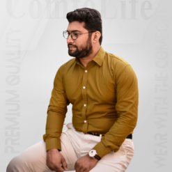 Premium 100% Cotton Olive Solid Shirt