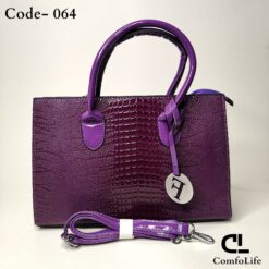 Crocodile Pattern Tote Bag, Gradient Color Crossbody Bag, Luxury Handbag For Women- 064