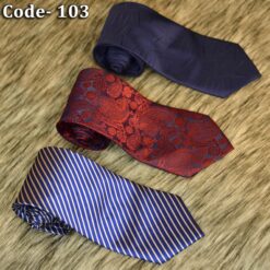 Combo- Linbaiway 8cm Polyester Striped Neck Ties for Men Perfect for Wedding Parties Corbatas Gravatas Slim Business Groom- 103