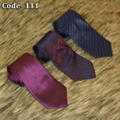 Combo- Linbaiway 8cm Polyester Striped Neck Ties for Men Perfect for Wedding Parties Corbatas Gravatas Slim Business Groom- 111