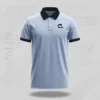 Classic 100% Cotton Sky Blue Polo T-Shirt - 160