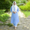Embosse designed premium fabrics stylish and soft coord set with premium Hijab_Code- 171
